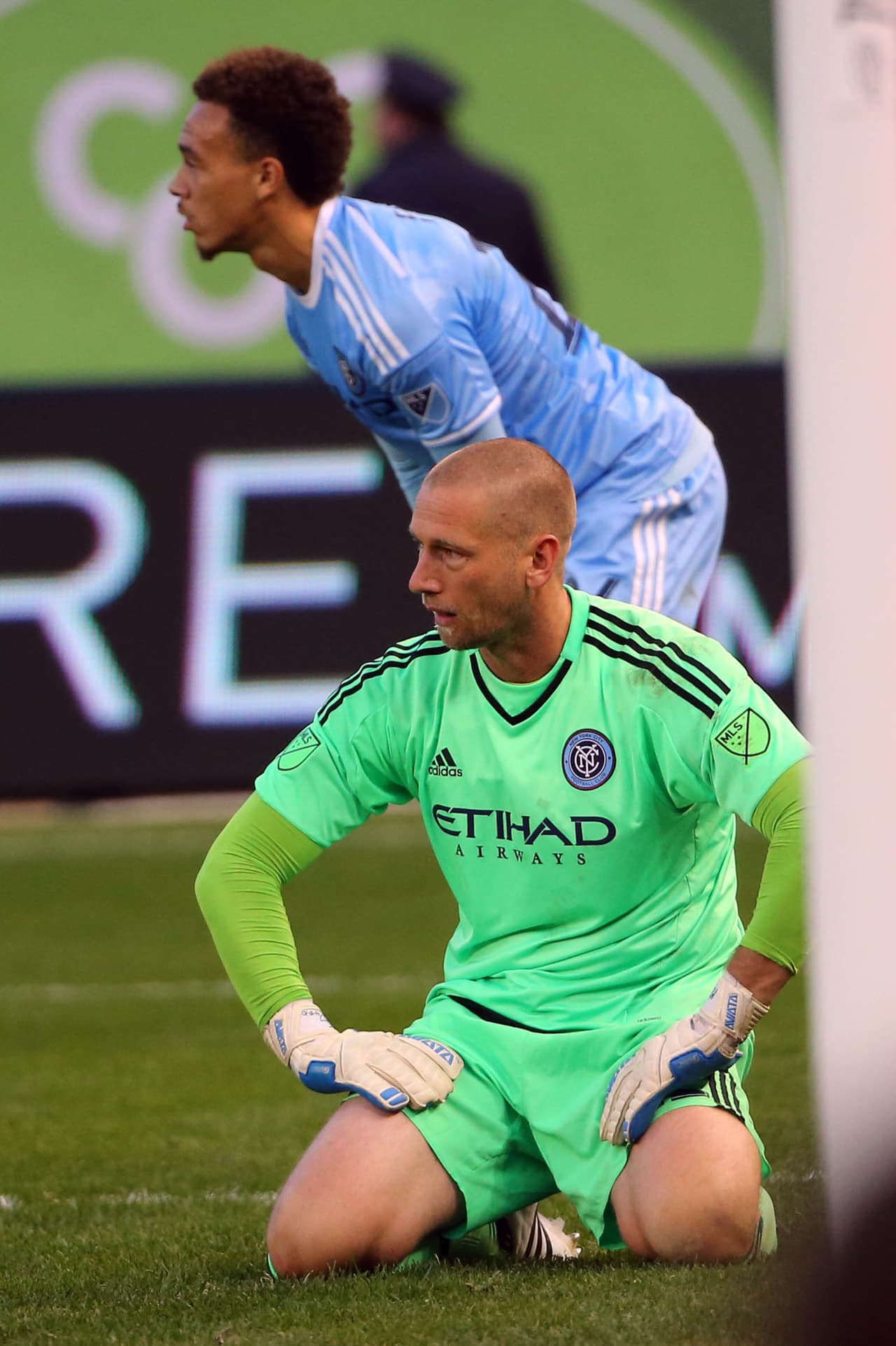 La frustración de Josh Sounders, el portero de New York City FC, que despidió la temporada con una nueva derrota.