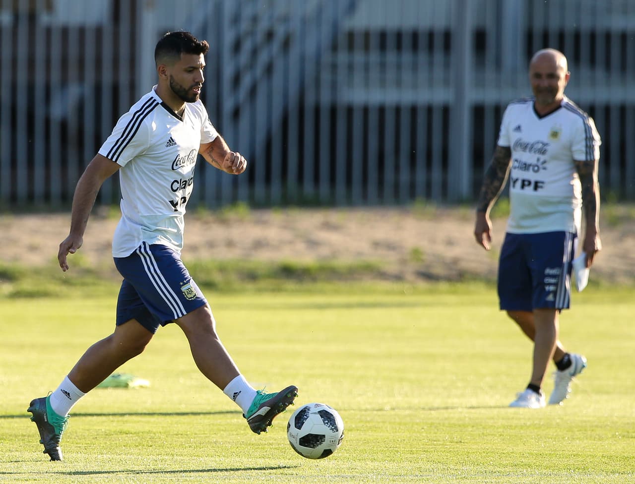 El delantero de la selección de Argentina y del Manchester City Sergio 'Kun' Agüero.