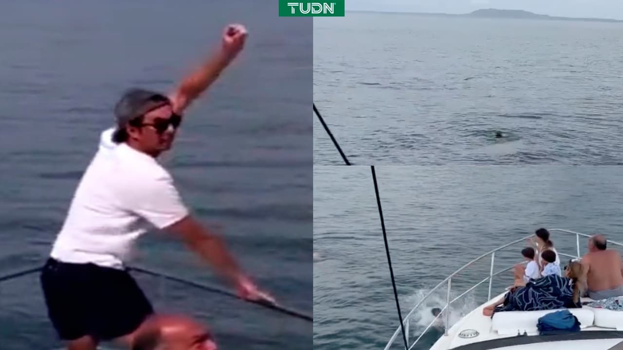'Checo' Pérez nada entre delfines y escucha a Luis Miguel en sus vacaciones