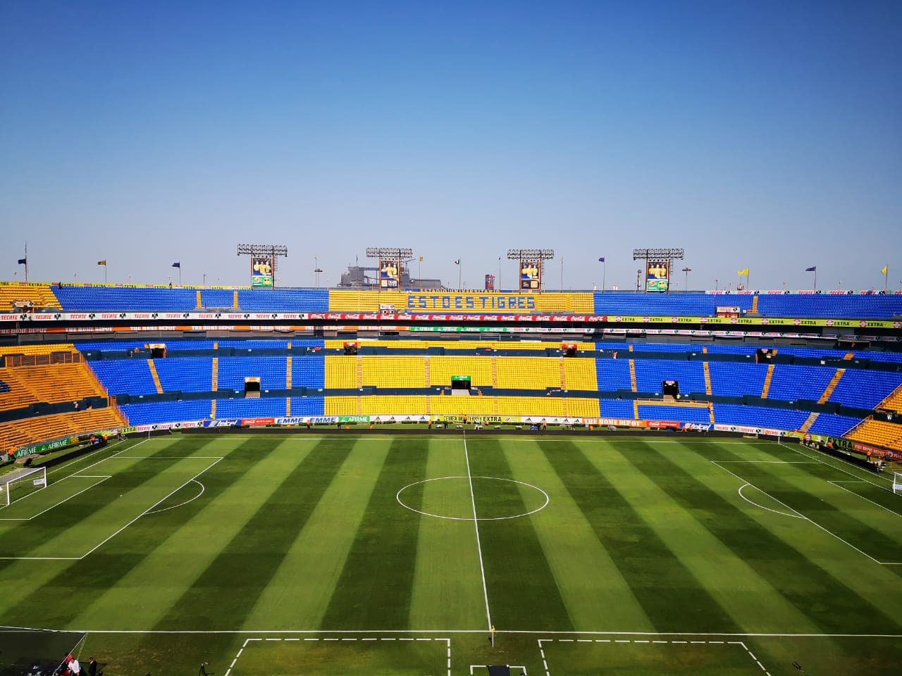 Así luce el 'Volcán' antes del juego de vuelta de la Semifinal del Clausura 2019 contra Rayados.