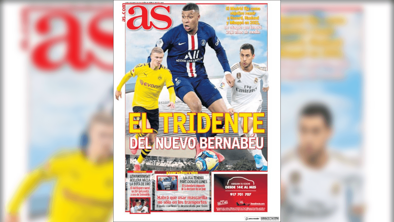 El mundo deportivo extraña la actividaad y las portadas de los diarios más imporotantes en el mundo ven una luz al final del túnel.