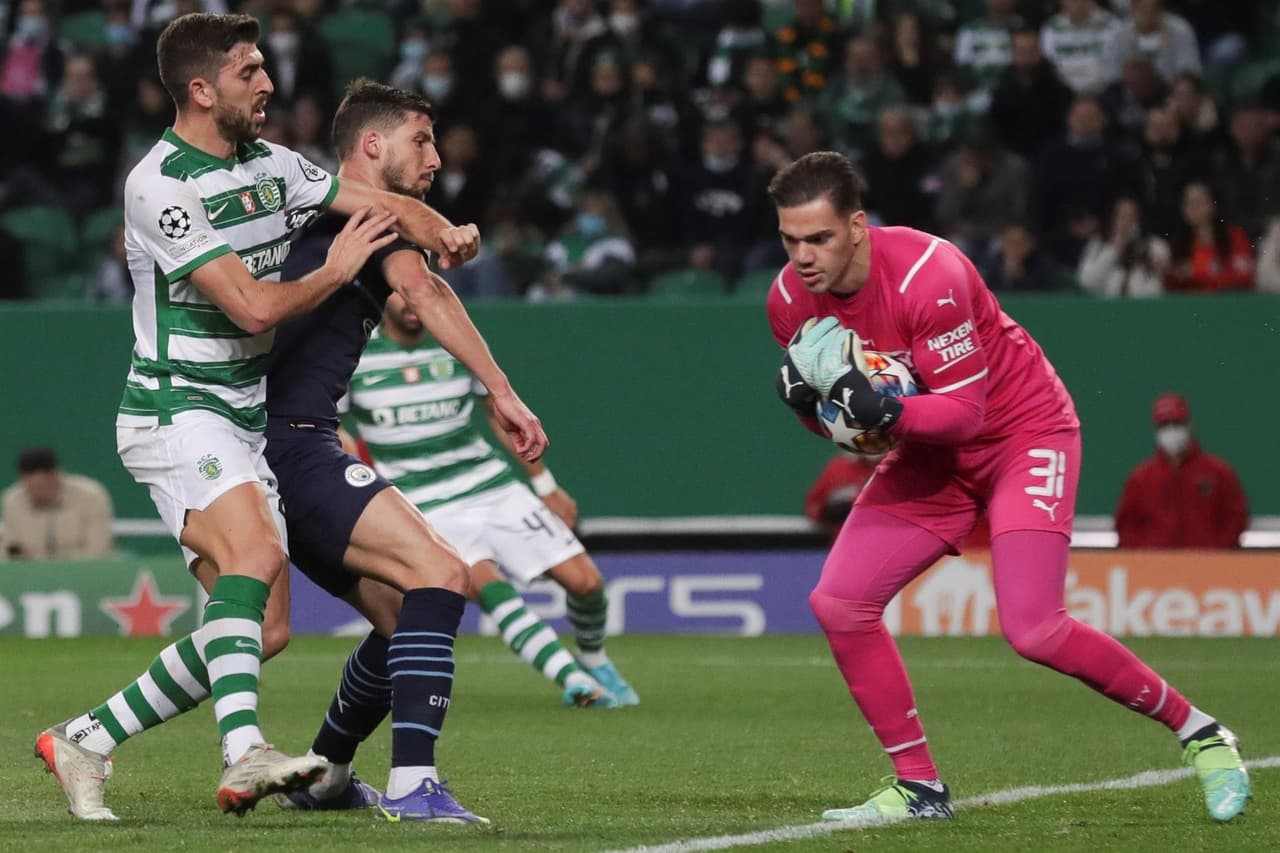 Manchester City no tiene piedad y golea al Sporting Lisboa 5-0 con anotaciones de Riyad Mahrez, Phil Foden, Raheem Sterling y doblete de Fernando Silva, durante el partido de ida en los Octavos de Final de la Champions League.