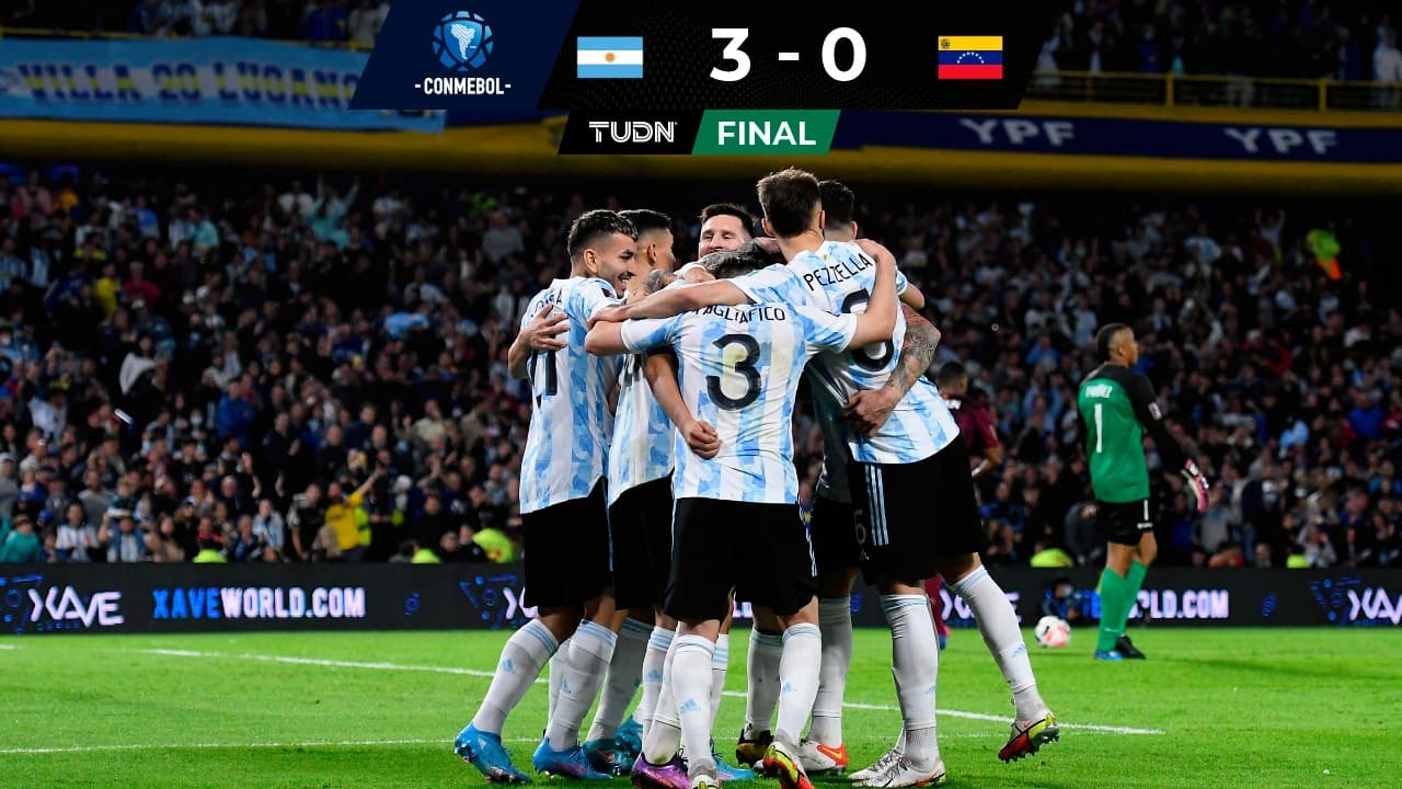Argentina gana con autoridad a Venezuela rumbo a Qatar 2022