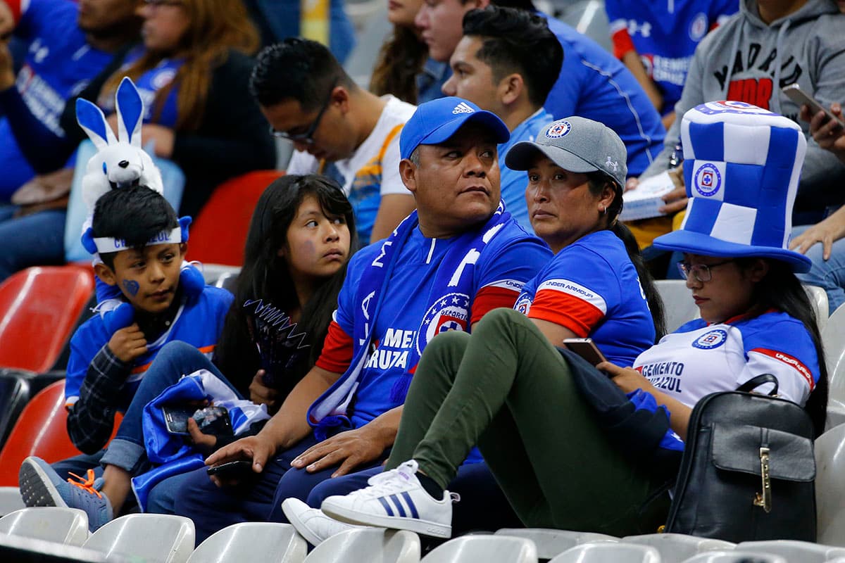 Ciudad de México, 1 de diciembre de 2018. , durante el partido de vuelta de los Cuartos de Final torneo Apertura 2018 de la Liga Bancomer MX, entre la Máquina Celeste del Cruz Azul y los Gallos Blancos de Querétaro, celebrado en el estadio Azteca. Foto: Imago7/Alejandra Suárez