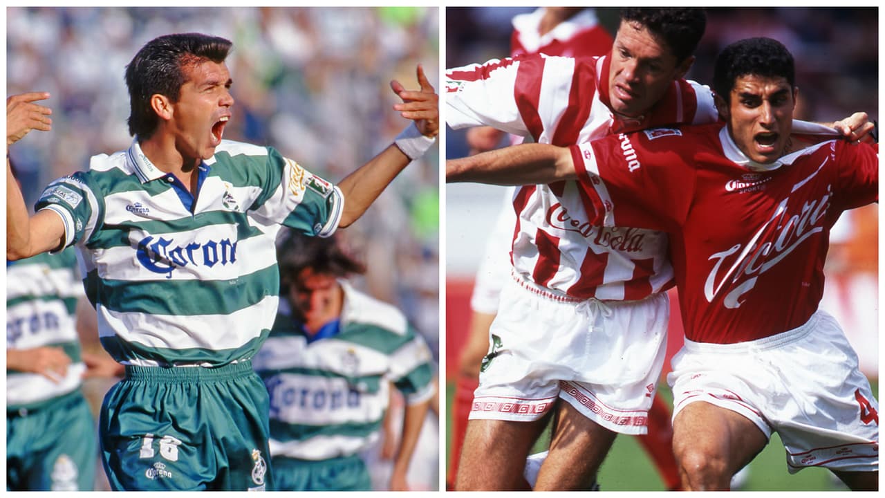 Santos ganó su primer título en el Invierno 1996 con Corona Sports, la cual también vestía al Toluca de Salvador Carmona. Esto, porque entonces esos dos equipos eran hermanos.