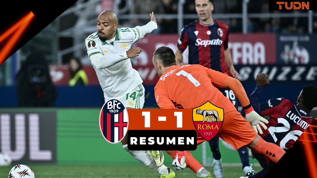 Resumen | Roma saca el empate a Bologna en la ida de Octavos de Europa League