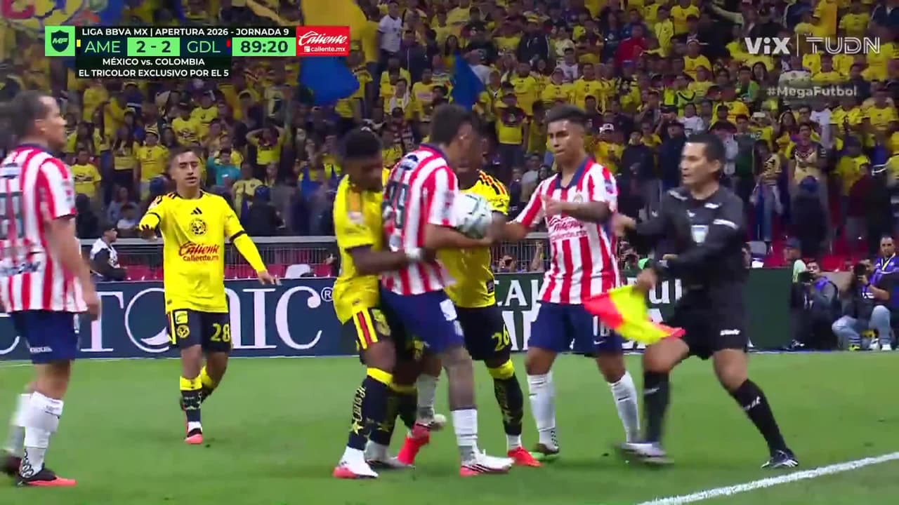 ¡Se calienta el Clásico, se armaron los empujones entre el Oso, Borja y Álvarez!