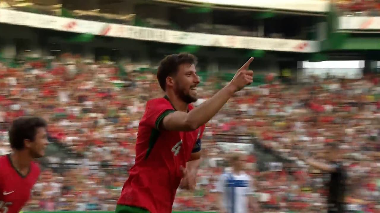 ¡Gol del Portugal! Ruben Días pone el 1-0 sobre Finlandia