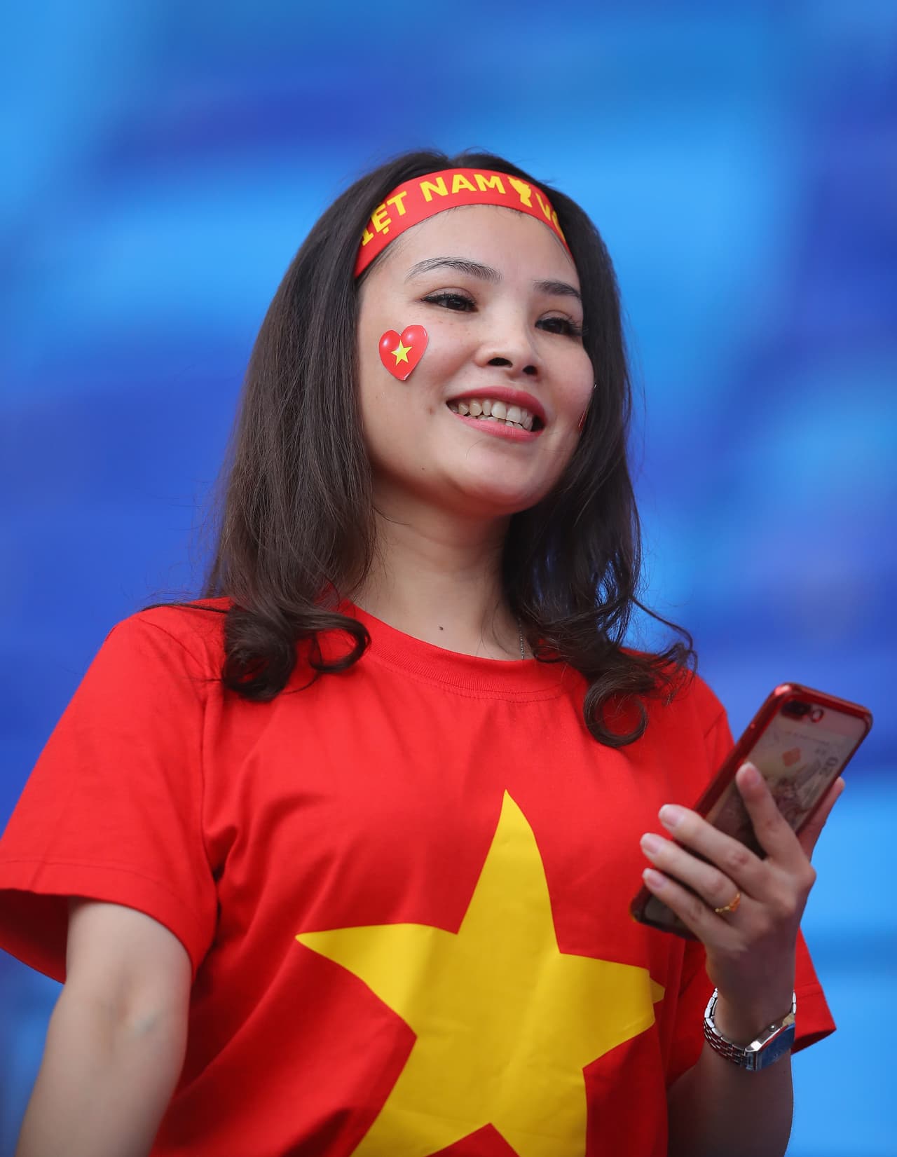 Los hinchas le dan un color a la fiesta de la Copa de Naciones Asiáticas que vive la intensidad en Cuartos de Final con los duelos de Irán que venció a China y de Japón que derrotó a Vietnam (foto).