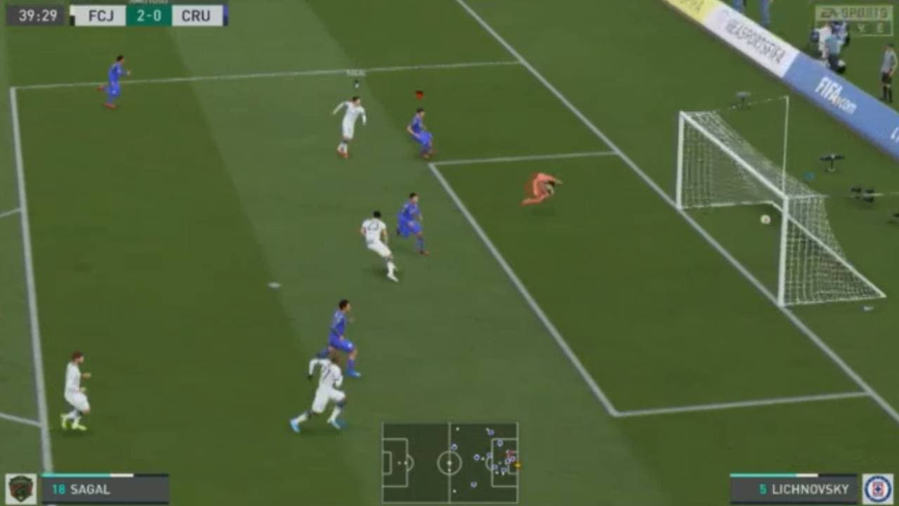 Eder Borelli y los Bravos de Juárez apalearon al Cruz Azul 4-1 en la última jornada de la primera edición de la eLiga MX.