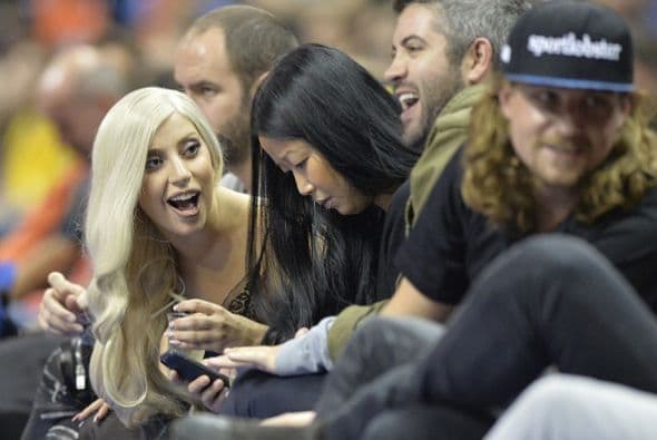 Lady Gaga se divirtió de lo lindo. Su cara lo dice todo.