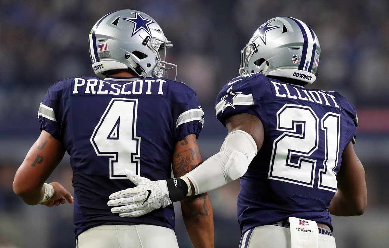 Ezekiel Elliott y Dak Prescott lideran votaciones para el Pro Bowl