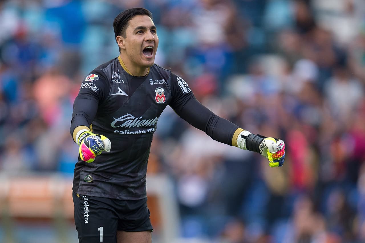 Carlos Rodríguez, portero del Morelia no pudo contener la emoción.