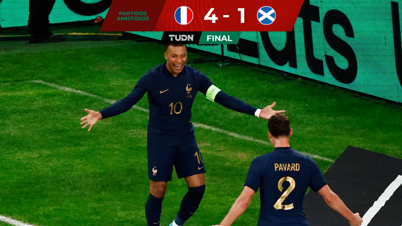 Resumen | De la mano de Mbappé, Francia atropella a Escocia