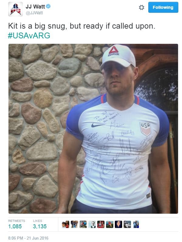 JJ WATT - "Estoy listo para jugar si me llaman"