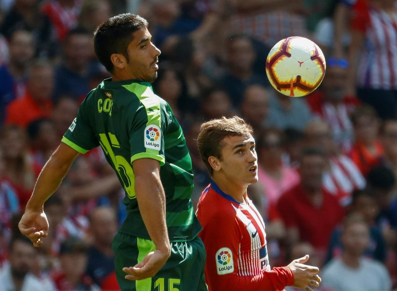 En el ataque estuvo Antoine Griezmann, pero las cosas no le salían ni a él ni a el resto de sus compañeros.