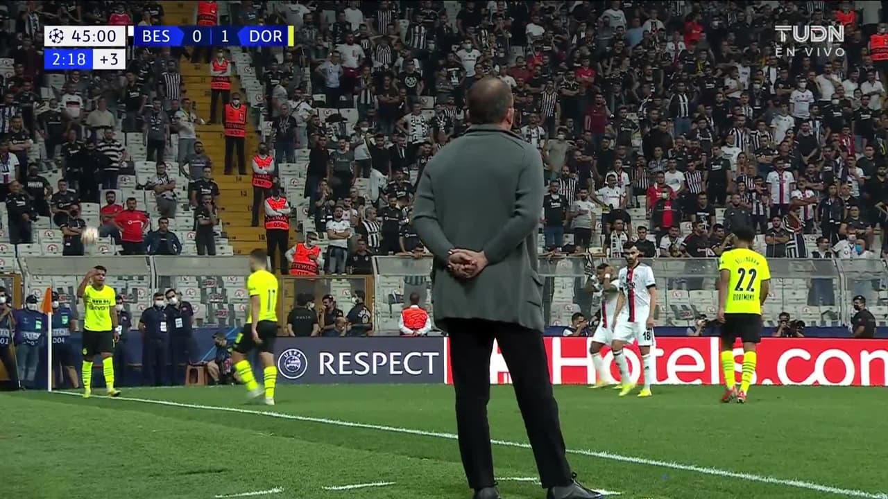 ¡GOL!  anota para Borussia Dortmund. Erling Haaland