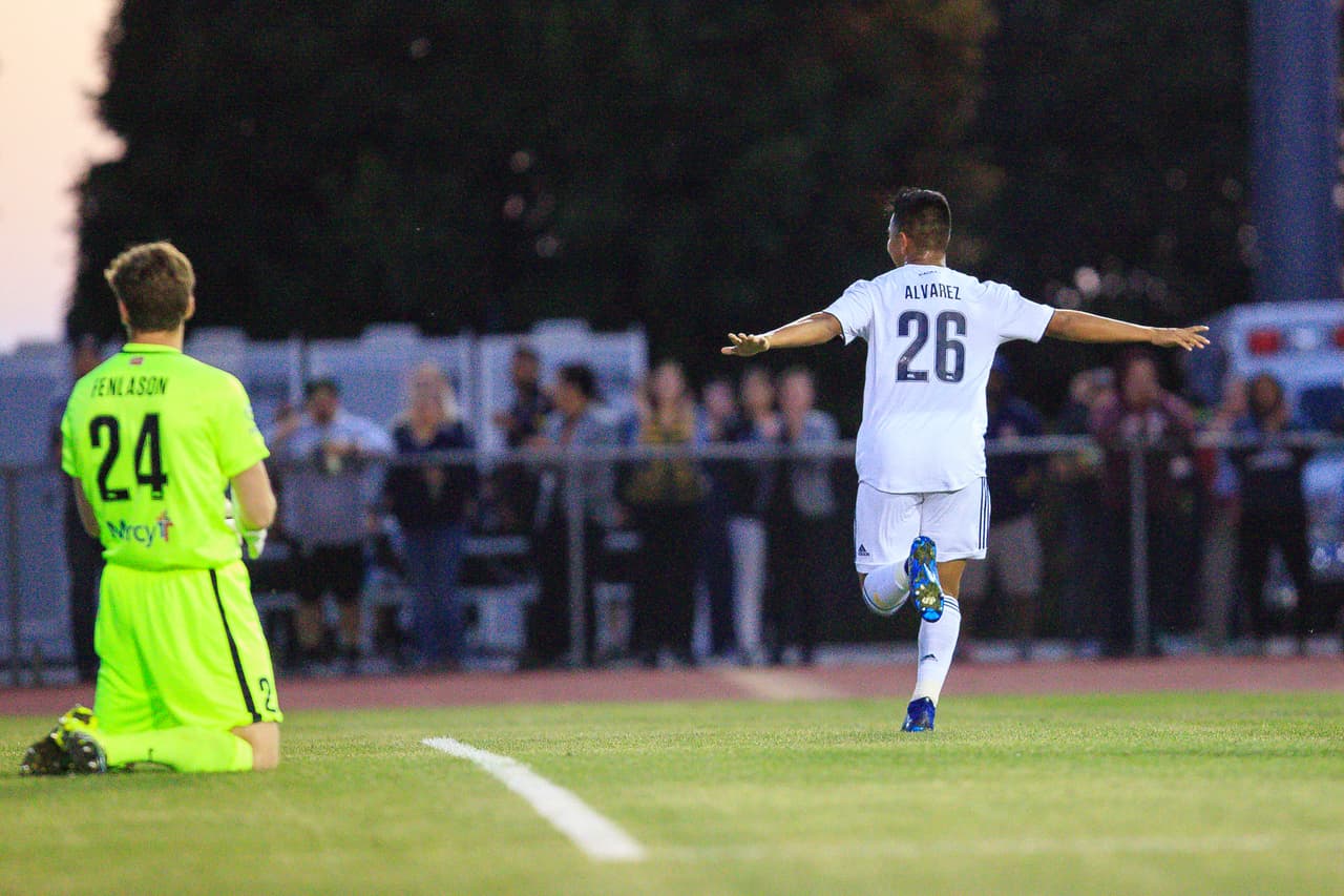 2018 Season: LA Galaxy II vs Saint Louis FC at StubHub Center on May 09, 2018 in Carson, CA. (Photo By Stephanie Romero/LA Galaxy) - - @LAGalaxy - - www.LAGalaxy.com - -