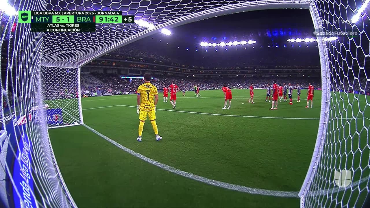 ¡GOL!  anota para Monterrey. Jorge Rodríguez