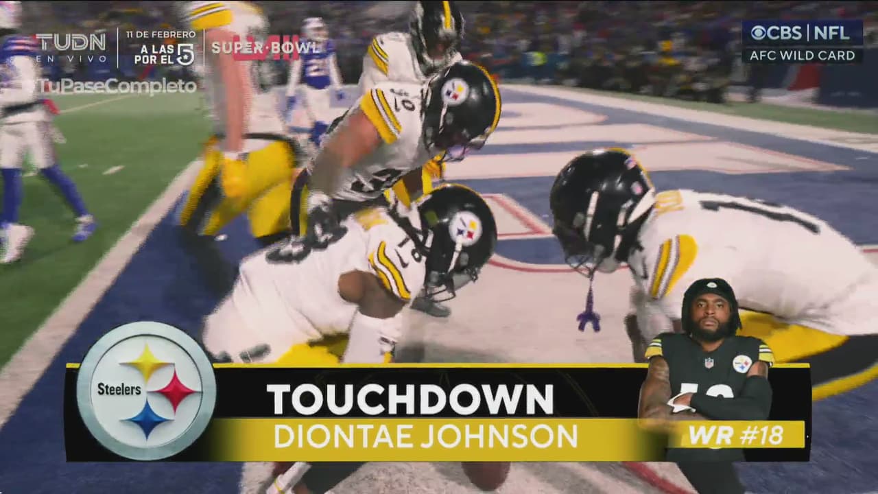 Pittsburg reacciona, TD de Johnson a pase de Rudolph