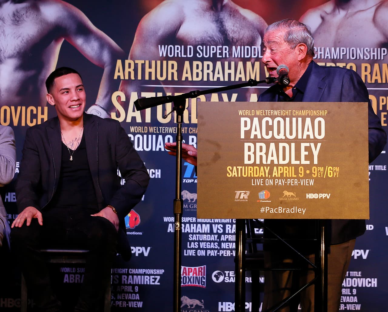 Los boxeadores mexicanos Gilberto Ramírez y Oscar Valdez, además de José Ramírez de origen azteca, serán parte del respaldo en la velada de Manny Pacquiao y Timothy Bradley. Los tres sacarán el orgullo hispano en la cartelera.