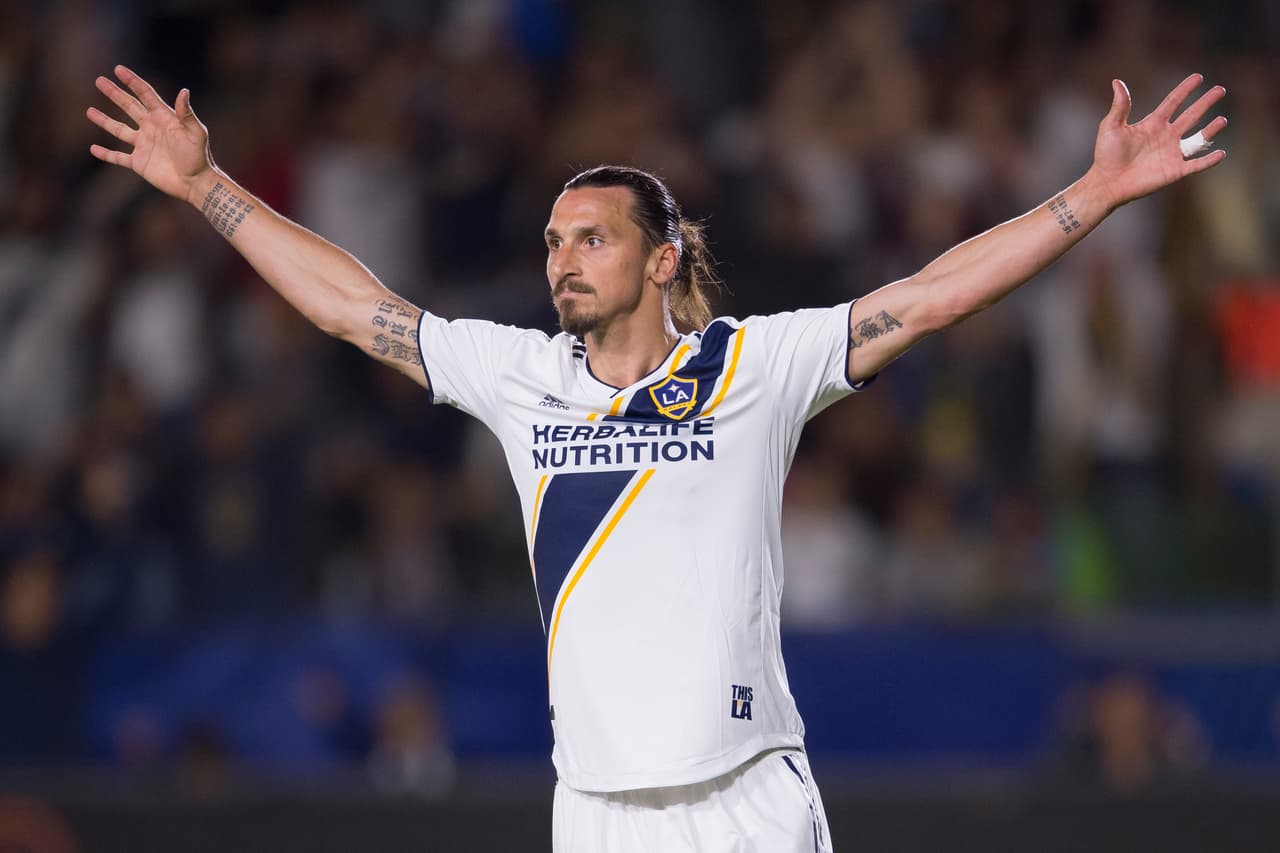 Zlatan Ibrahimovic registró un doblete en la victoria 3-0 de LA Galaxy ante Real Salt Lake. El sueco volvió por sus fueros. (USA Today Images)