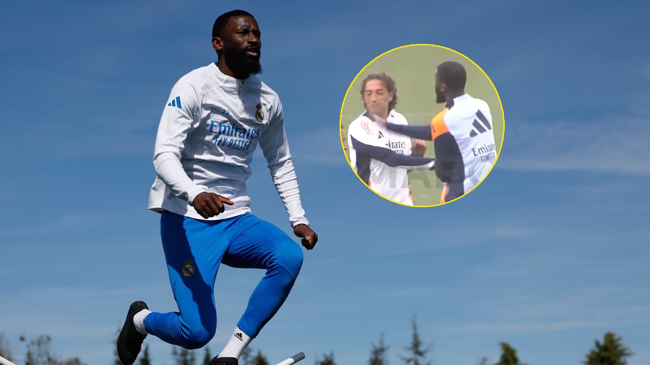 Revelan video en el que Rüdiger da bofetada a Carreras al interior del Real Madrid