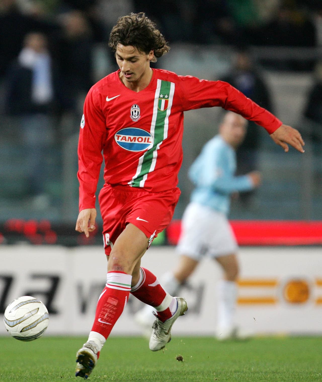 Zatlan Ibrahimovic lucía un largo y delgado físico en 2005.