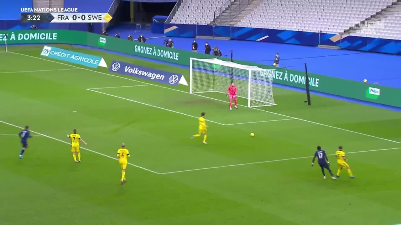 ¡Gol de Suecia! Claesson pone el 1-0 de visita ante Francia