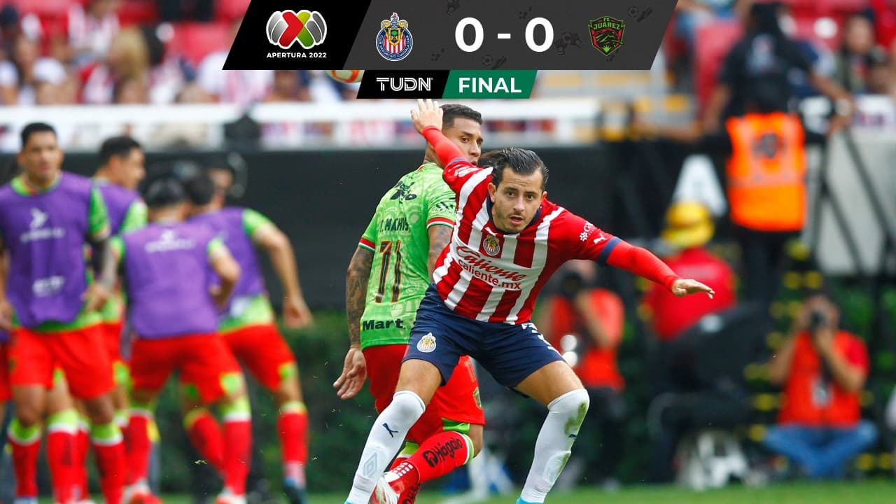 Chivas empata ante FC Juárez por dos goles anulados en el primer tiempo