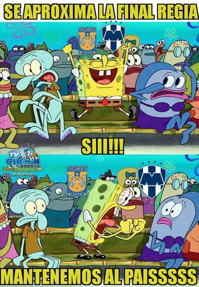 Tigres y Monterrey disputarán la final de la Liga MX y los memes no se hicieron esperar.