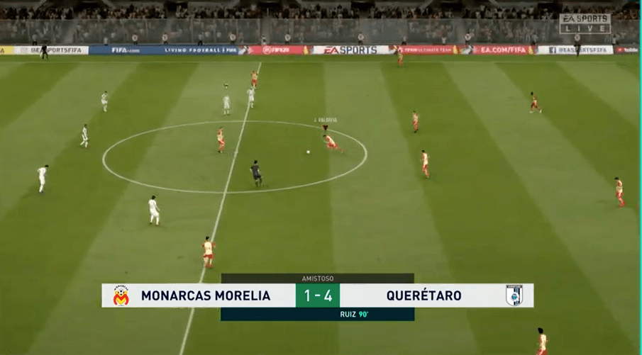 Querétaro goleó a Monarcas Morelia 1-4 con hat-trick de Nahuelpán que estuvo imparable.