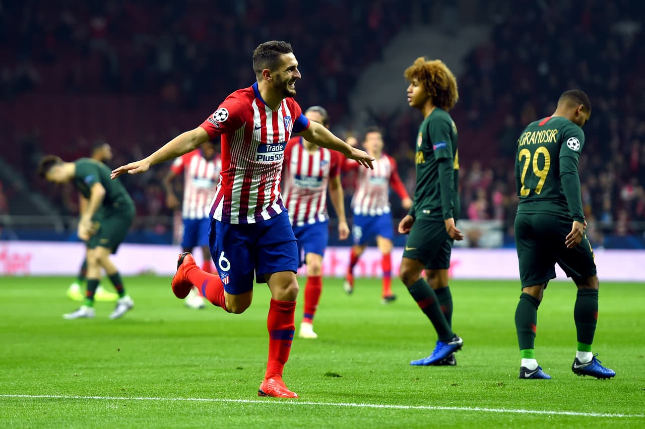 Fue el cuarto gol de Koke en esta temporada y el segundo en la presente edición de la Champions.