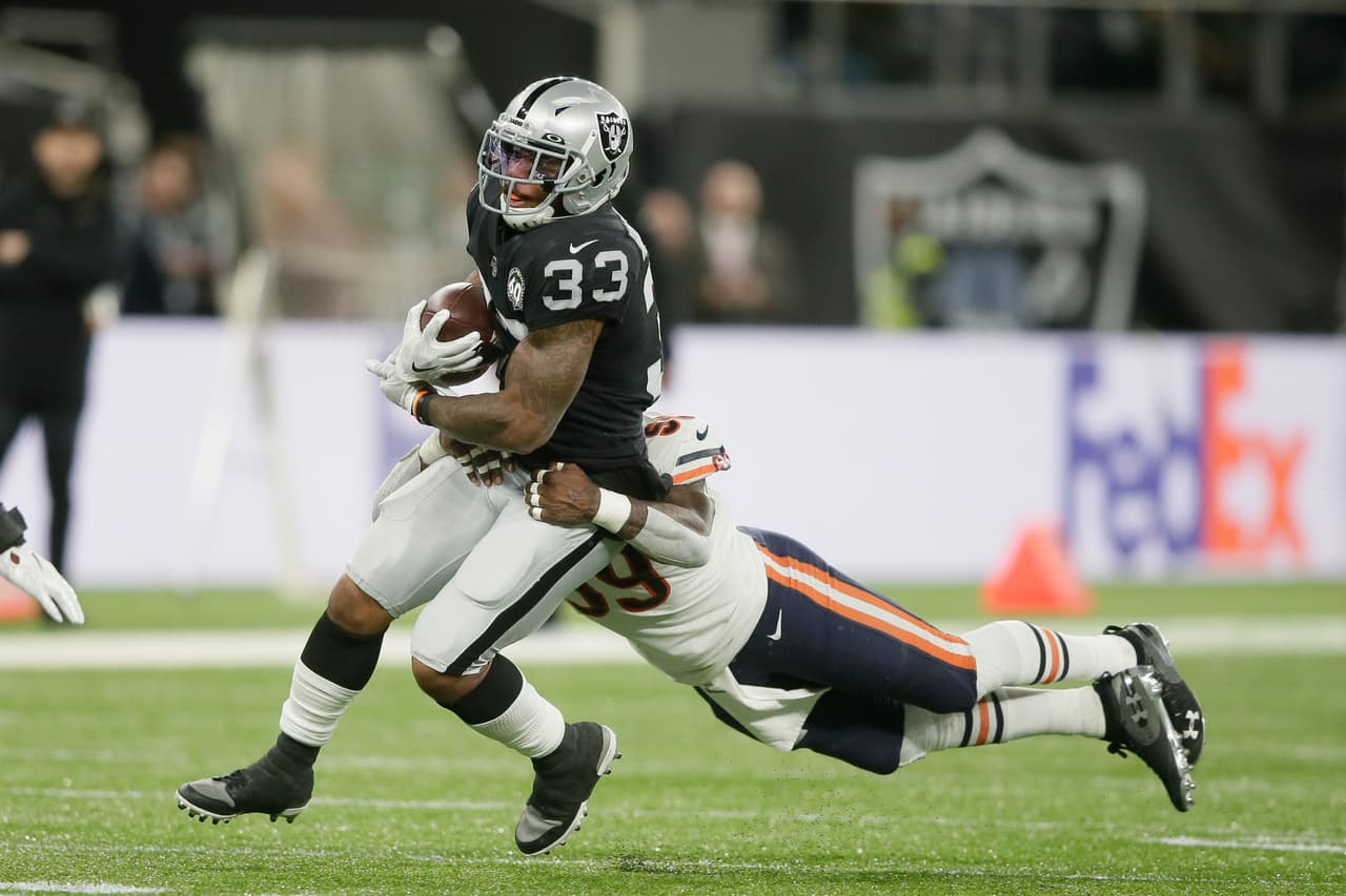 Los Raiders vencieron 24-21 a los Chicago Bears, en el estadio del Tottenham en Londres, y se ponen 3-2 en la temporada.