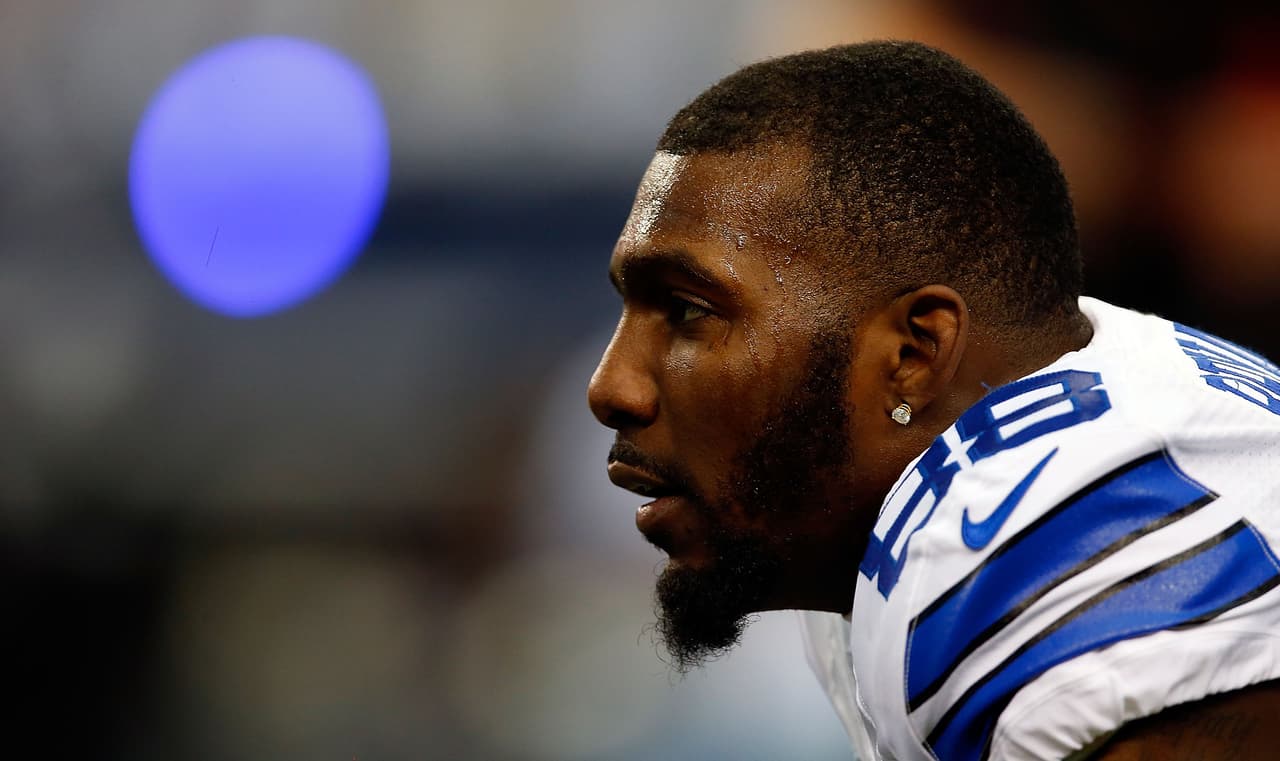 ARLINGTON, TX - JANUARY 04: Dez Bryant #88 of the Dallas Cowboys is on the field before the start of their NFC Wild Card Playoff game against the Detroit Lions at AT&T Stadium on January 4, 2015 in Arlington, Texas. (Photo by Tom Pennington/Getty Images)