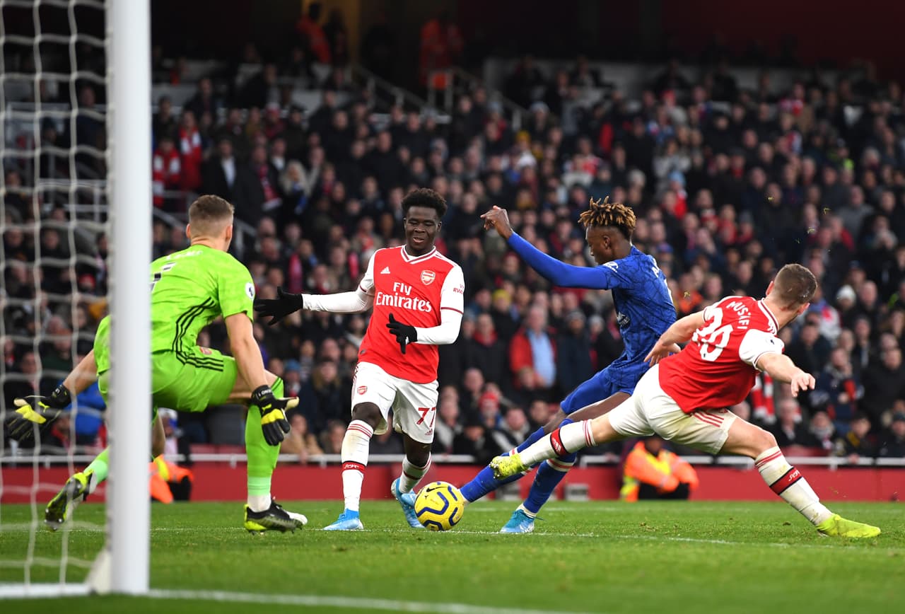 Aubameyang (13’) abrió el marcador. Jorge Luiz Frello (83’) y Tammy Abraham (87’) anotaron por los visitantes.