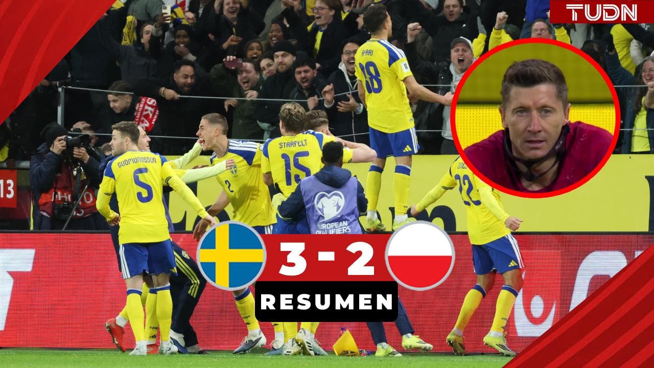 Resumen | Suecia elimina a Polonia del Mundial 2026