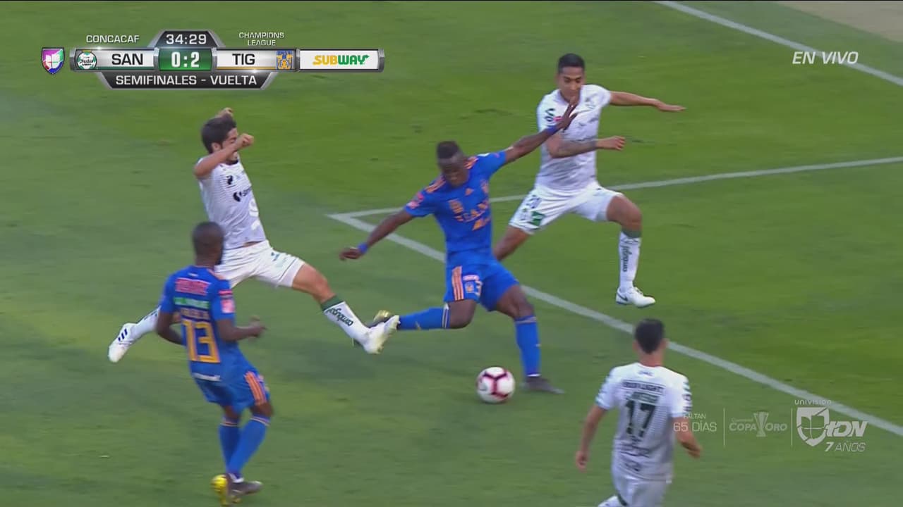 ¡Golazo de Julián Quiñones, a lo crack! Tigres ya pone el global 5-0