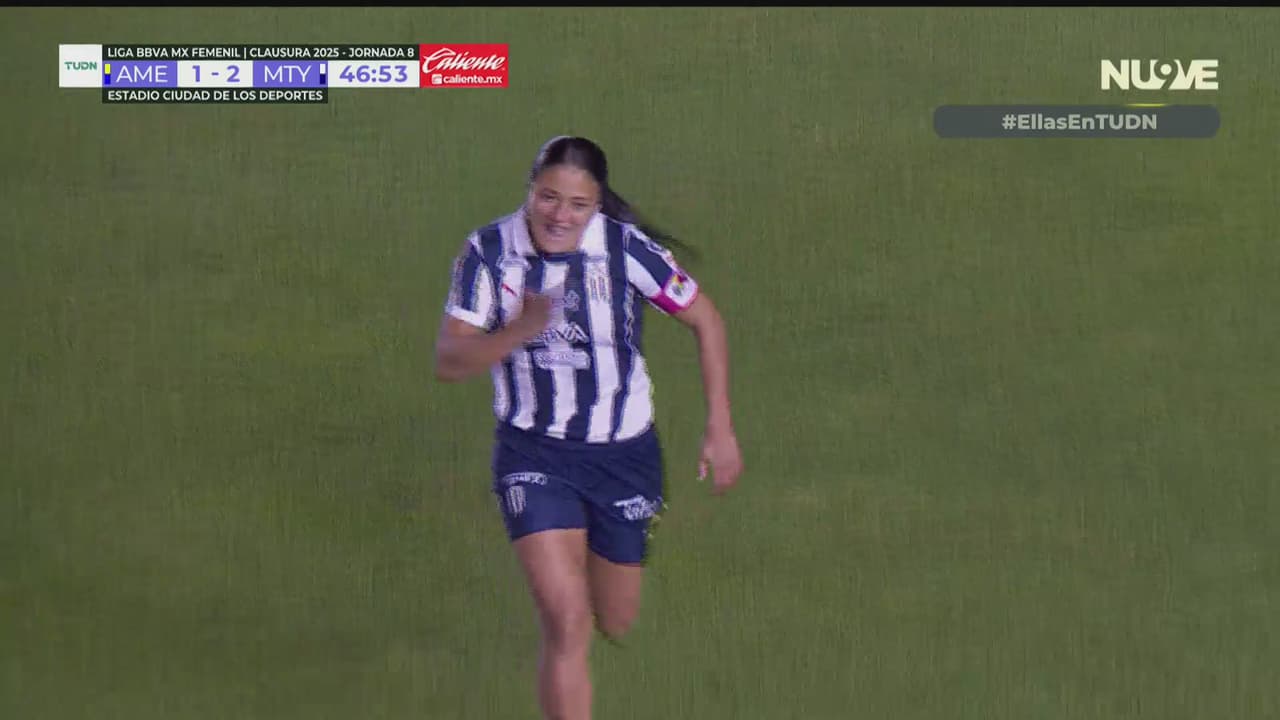 ¡La Capi! Rebeca Bernal aprovecha y define el 1-2 para Rayadas