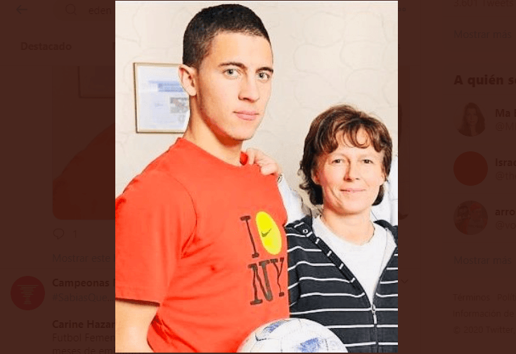 Carine Hazard, la mamá de Eden Hazard, jugó en la Primera División del Futbol Femenino en Bélgica, incluso siguió jugando hasta que tuvo tres meses de embarazo.