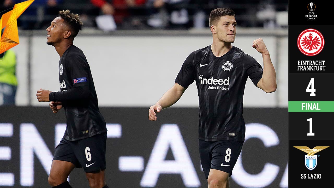 El Eintracht Frankfurt goleó a la Lazio y consolidó su liderato en el Grupo H
