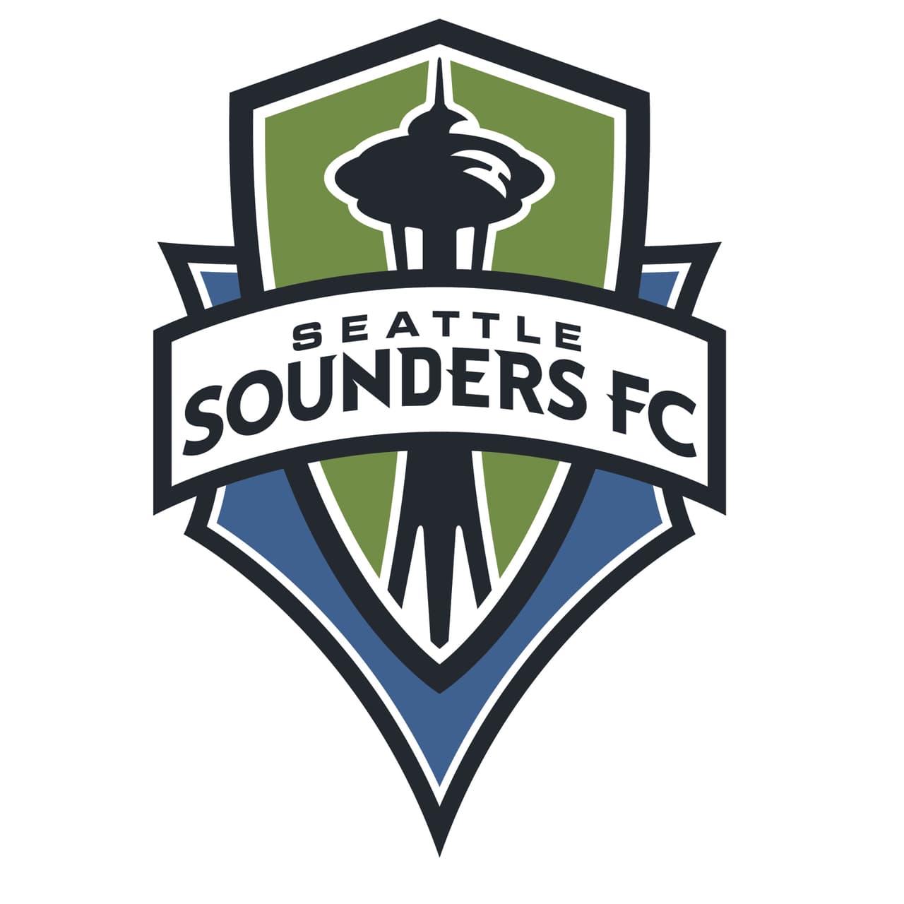 Seattle Sounders no ha modificado su escudo desde que lo presentó en 2009.