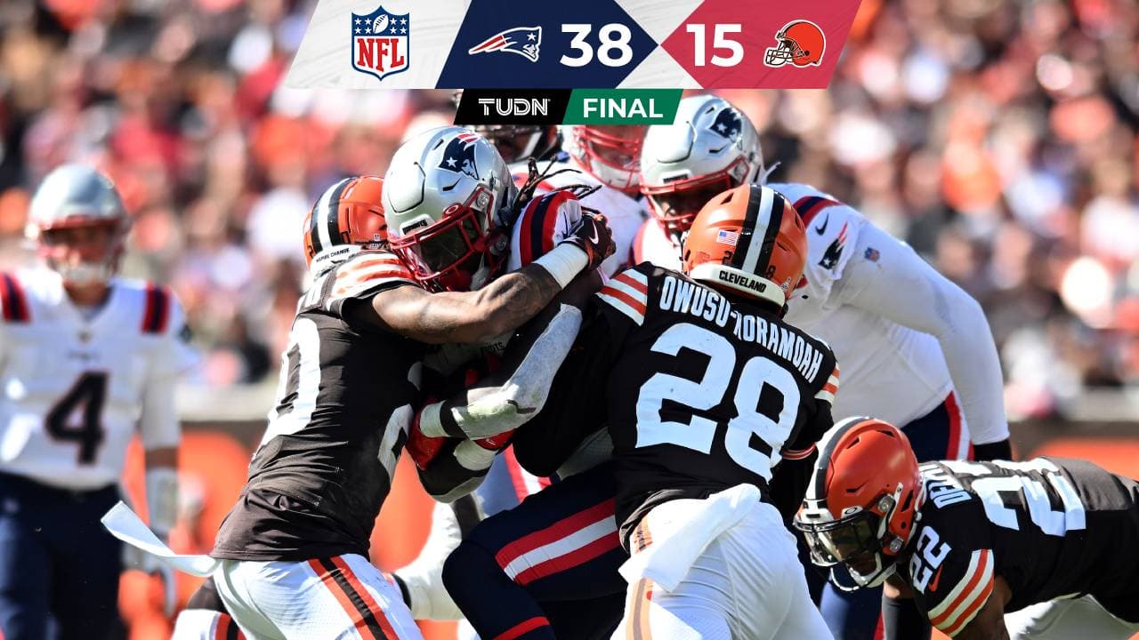 Patriots vence a los Browns y Belichick empata a George Halas en victorias