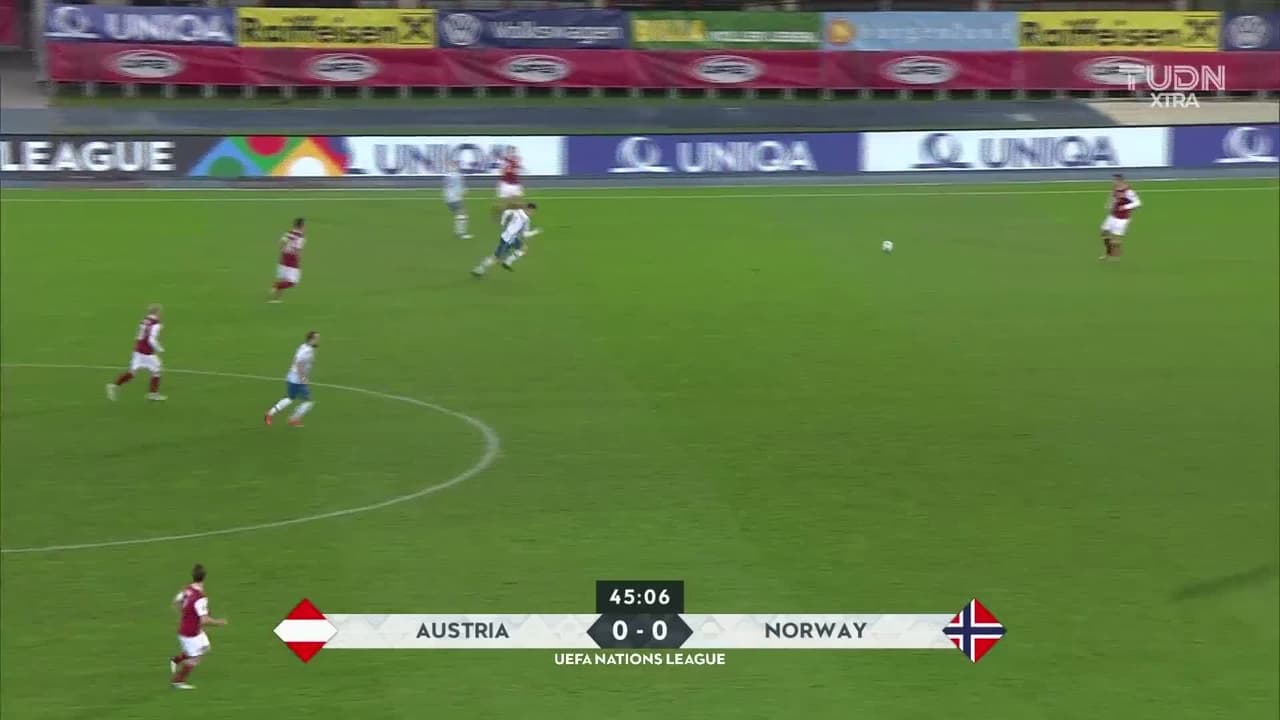 ¡TIRO ATAJADO! disparo por Marcel Sabitzer.