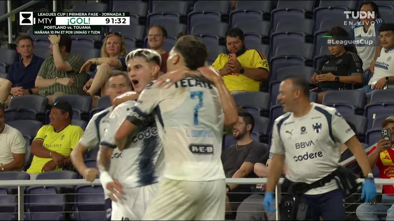¡Golazo enfermo de Cuypers! Monterrey gana de último momento al Nashville