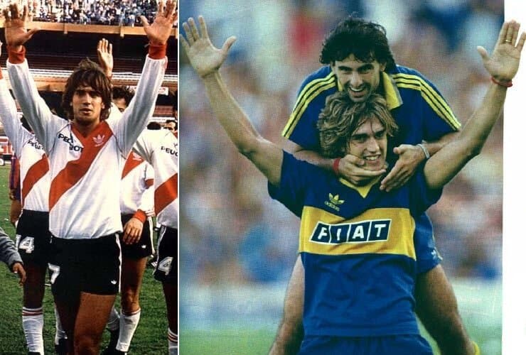 Si bien no logró un campeonato de liga con Boca, convirtió en 19 ocasiones; mientras que en River sólo consiguió anotar cuatro tantos.