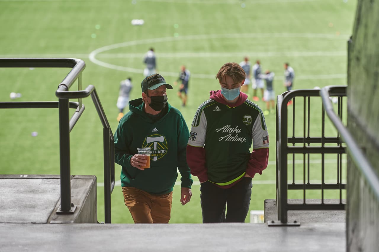 Providence Park estaba preparado para albergar una fiesta el domingo.
<br>