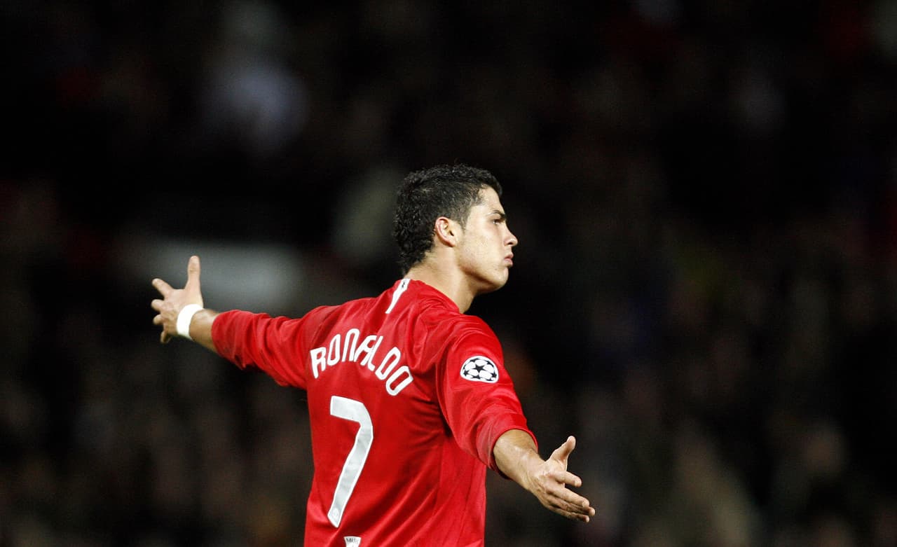 Temporada 2007/2008 - Cristiano Ronaldo (Manchester United) con 8 goles.