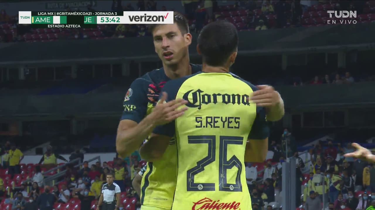 ¡Ahora sí! Salvador Reyes aprovecha y firma el 2-0 de América