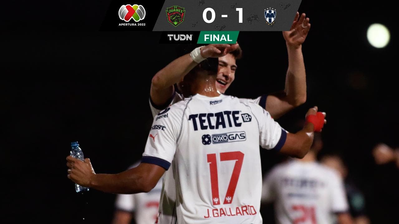 Monterrey le gana a Juárez con un golazo de Jesús Gallardo